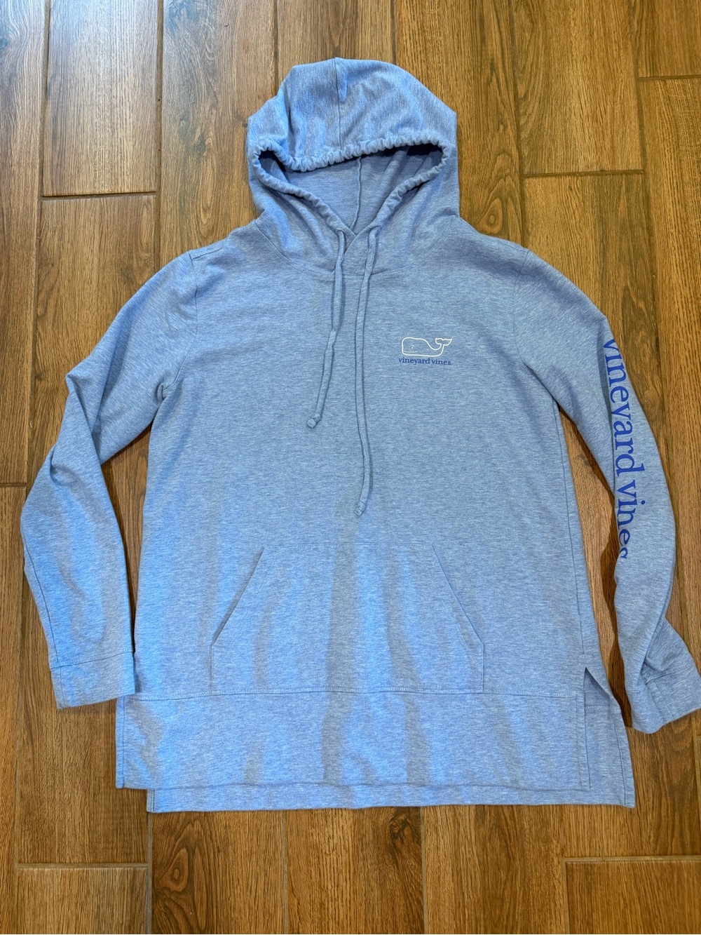 Vineyard Vines Heather Light Blue Pullover Hoodie